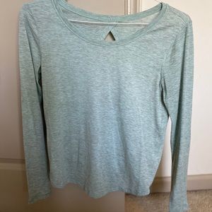 lululemon LS top in size 6 in heathered green
